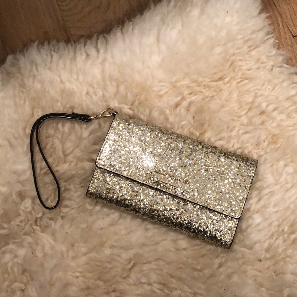 NEVER used! Glitter Kate Spade Wallet